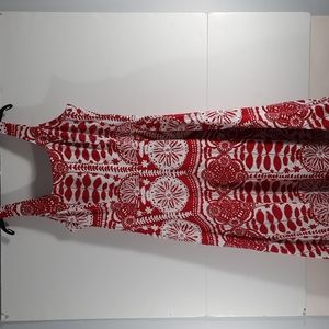 BREAKING LOOSE red/white floral dress Sz 8